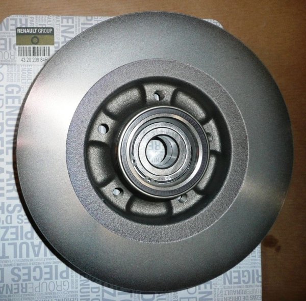 ORIGINAL  Bremsscheibe + Radlager RENAULT GRAND / SCENIC 3 hinten 432020984R