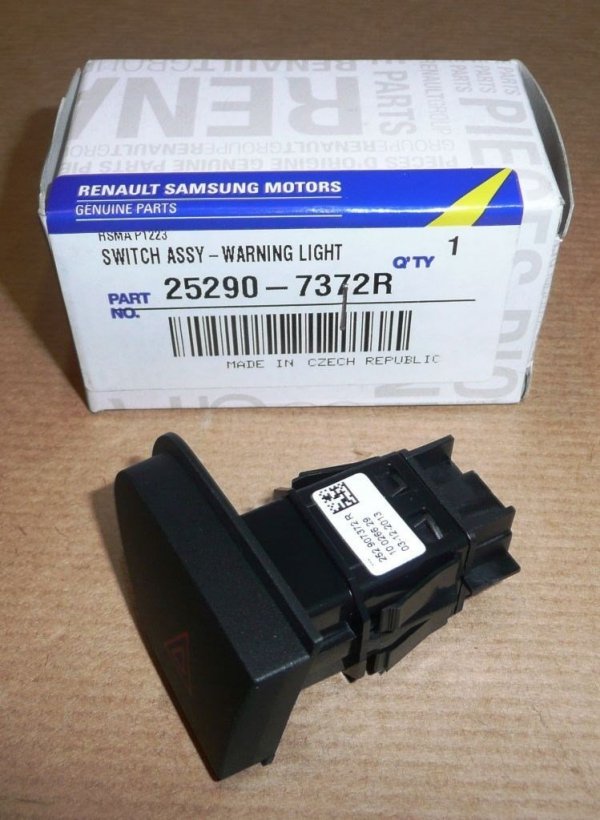 ORIGINAL Schalter Warnblinker RENAULT Zoe Clio IV Captur DACIA Duster 252907372R
