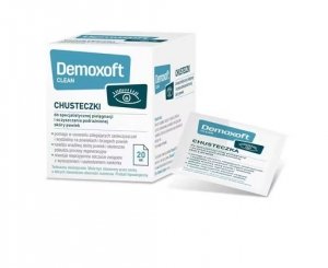 Demoxoft Clean, chusteczki do pielęgnacji powiek, 20 sztuk