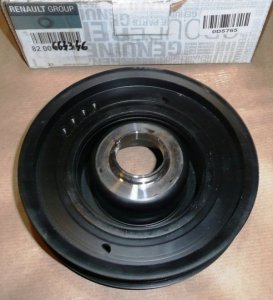 Vilebrequin poulie renault Master 2.2 2.5 dci 6pk, 8200664346, 8200664346, 8200014245, 8200207437, 1230300q0d, 123300qad, 820051