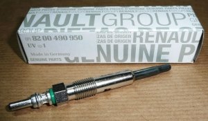 Original  Bougie de préchauffage Renault Clio II, Dacia Logan 1.5 DCI , 8200490950