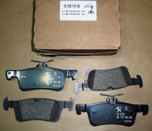 PLAQUETTES de frein PEUGEOT 308 II ARRIÈRE 13|} DIAMÈTRE DU DISQUE 249MM SYSTÈME DE FREINAGE ATE =1647875680 - CHANGEMENT DE RÉF