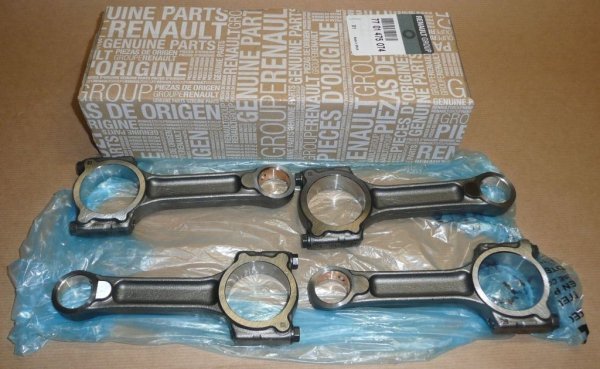 Original  Jeu complet de bielles 4 pièces Renault 1.5 dci K9K ,  7701475074