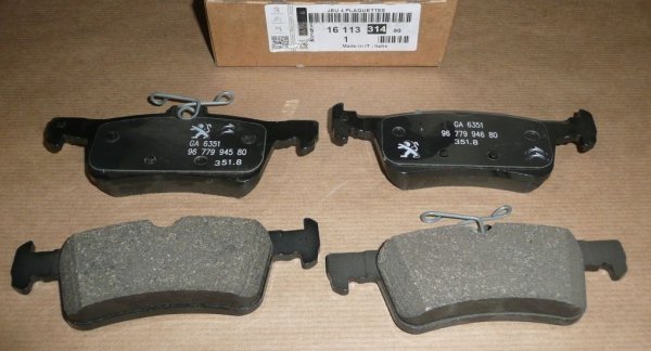 Original  Plaquettes de frein Peugeot 308 1.2/1.6 THP 13|} arrière système de freinage ATE ,  1647886480