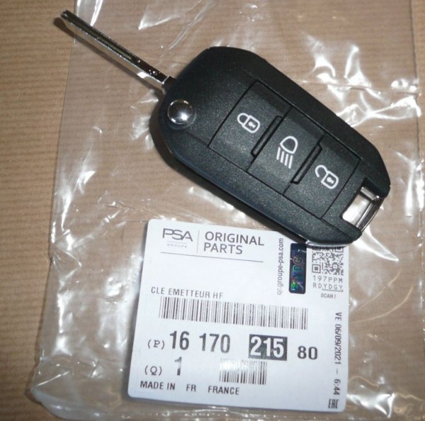 Clé Citroën Berlingo 3, Citroën Jumpy 4.  ,  1617021580