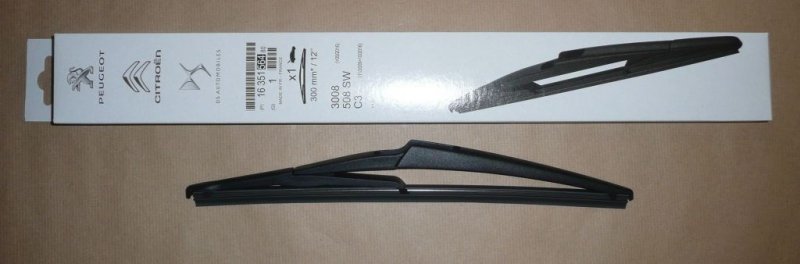 Balai d'essuie-glace arrière Citroën C3 (A51)  ,  1635156480