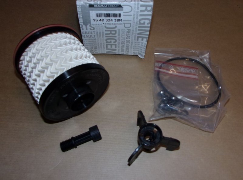 Filtre à carburant Renault Clio IV, Renault Kangoo 1.5DCI, 164032438R, 