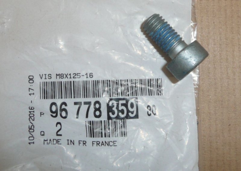 Boulon pour siège de ressort Citroën C4 Picasso II, 9677835980, 9677835980, 