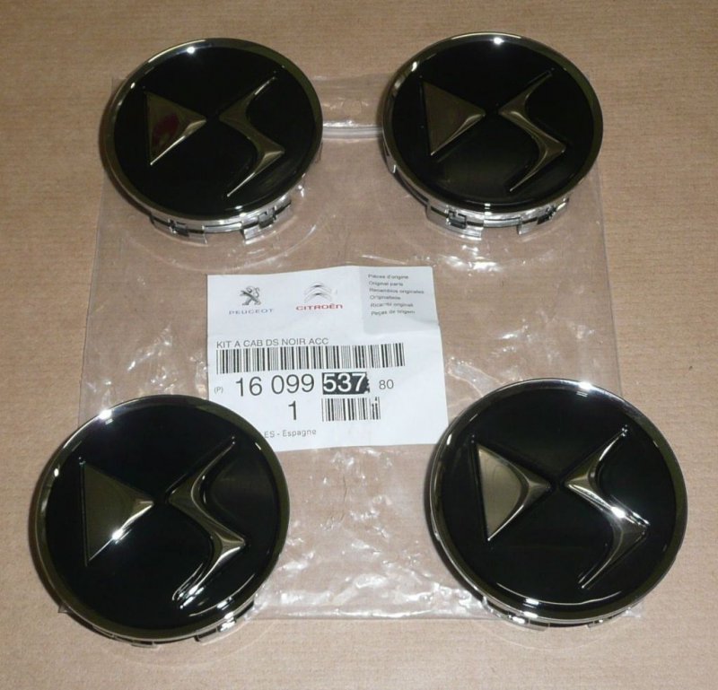 CACHES MOYEUX POUR JANTE CITROEN DS3/4/5 ensemble de 4 PIÈCES ,  1609953780