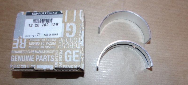 Coussinet de vilebrequin Renault Trafic II 2.0DCI, 122070212R, 