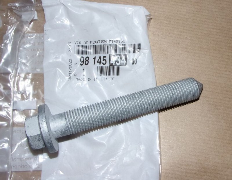 Boulon de bras de suspension Citroën C5 Aircross, 9814543480, 9814543480, 