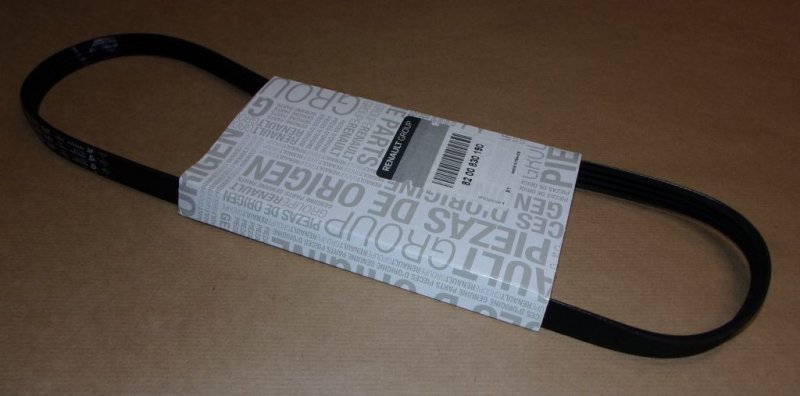 Original  Courroie trapézoïdale 4PK926 1.2, 1.2 16V climatisation Dacia Logan, Dacia Sandero, Renault Clio II, Renault Kangoo, Renault Twingo I , 8200830190