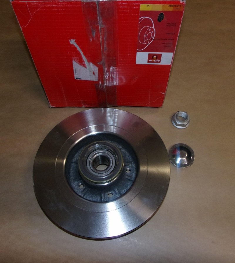Original  Disque de frein Renault Laguna II arrière 1 pièce non ventilée anneau ABS 02 , 8660001813