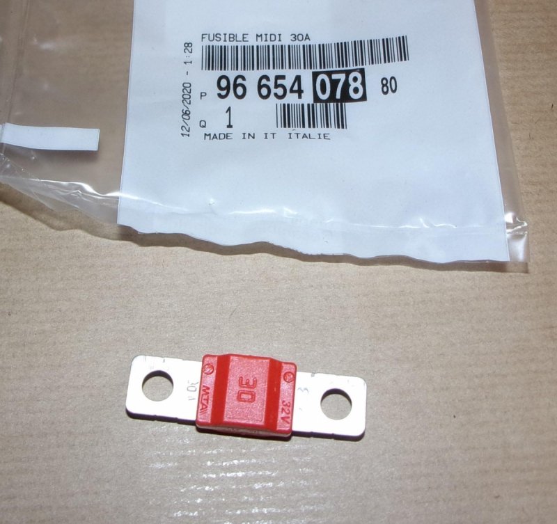 Fusible 30A, 9665407880, 9665407880, 
