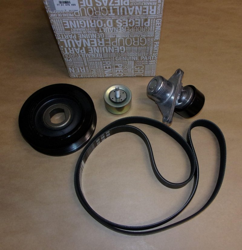 Original  kit de courroie d'alternateur Renault Trafic III 2.0 16V , 7701478499