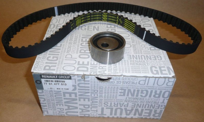Original  Kit de distribution complet Renault Clio, Twingo D7F/D7D 1.2 1 galet + courroie 87 dents ,  7701477013