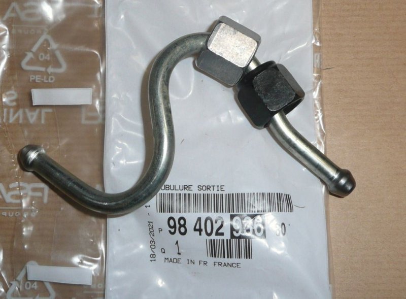  Conduite d'injection Citroën C4, Peugeot 308, 3008 2.0 HDI, 9840293680, 9840293680, 