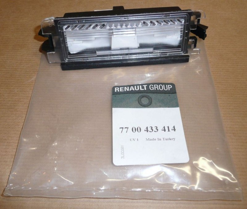 Original  Lampe de plaque d'immatriculation Renault Clio II, Dacia Logan ,  7700433414