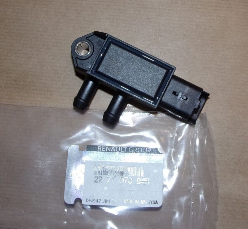 Capteur de pression différentielle d'origine Renault Megane Kango Clio 1.3 TCE, 227707094R, 227707094R