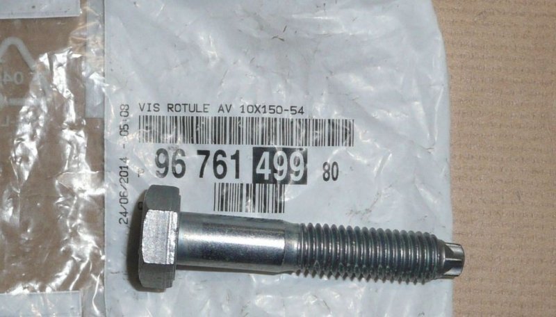  Boulon de fusée d'essieu Citroën Berlingo, Citroën C3, Peugeot 207, Peugeot 208, 9676149980, 9676149980, 