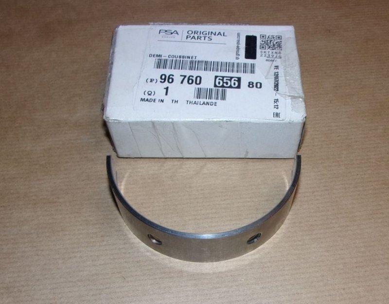 Coussinet de vilebrequin Citroën Jumper III 2.2 HDI, 9676065680, 9676065680, 