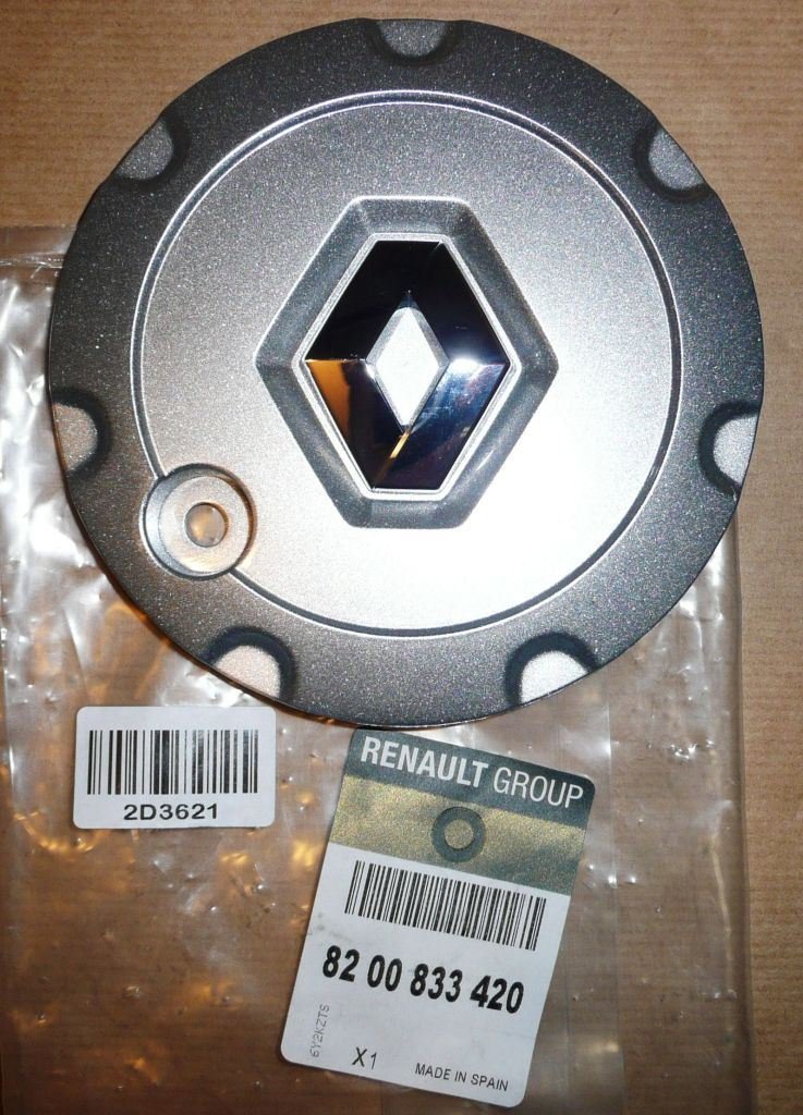 Original  Cache-moyeu Renault emblème enjoliveur logo , 8200833420