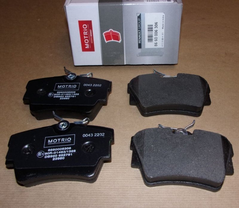 Original  Plaquettes de frein arrière Renault Trafic III 14|} 1.6DCI arrière , 8660006306