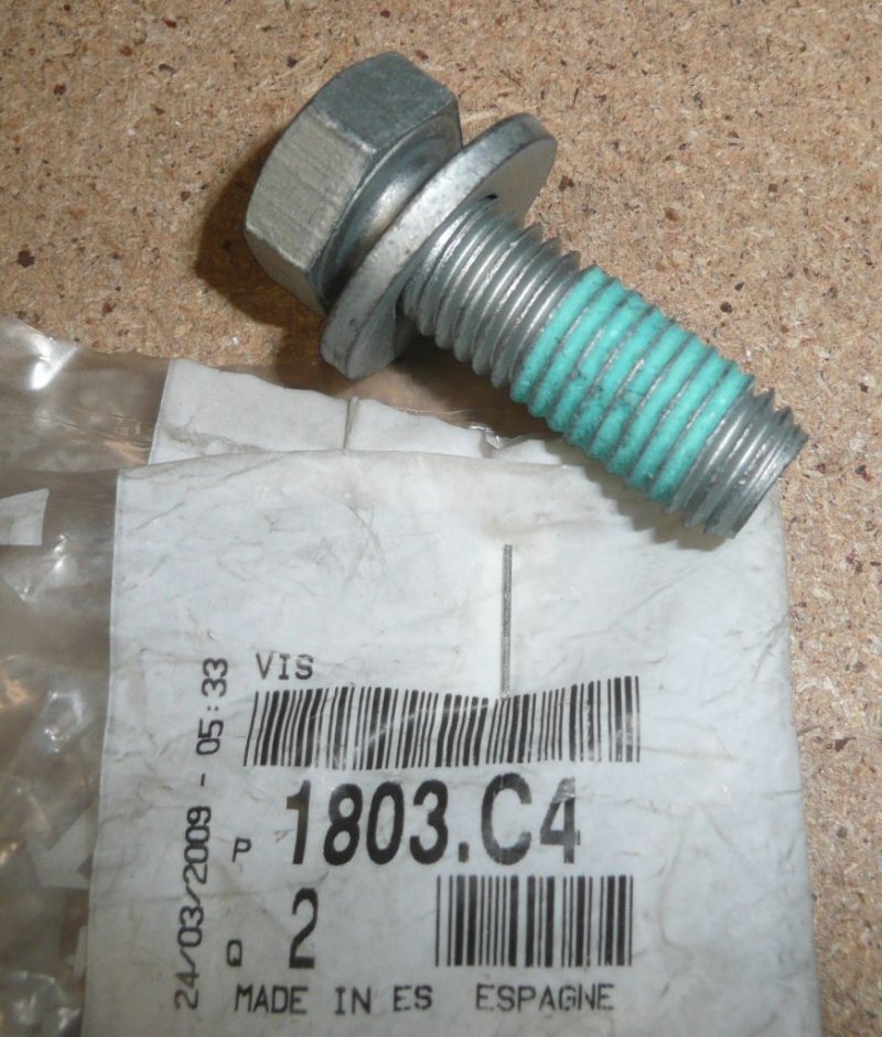Boulon de fixation du moteur Citroën C3 M12x175-35, 1803.C4, 1803C4