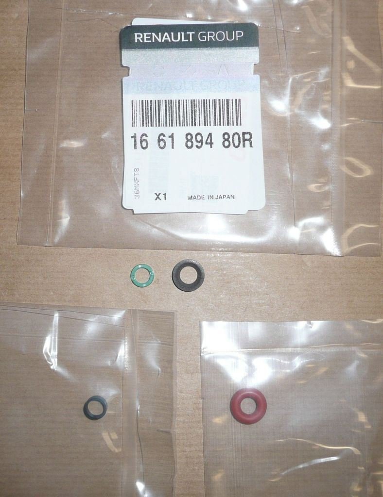 Ensemble de joints d'injecteur Renault Kangoo II 1.2TCE, 166189480R, 
