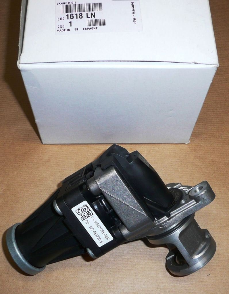 Soupape EGR Citroën C3, C4 Peugeot Partner III 1.6 HDI, 1618.LN, 1618LN