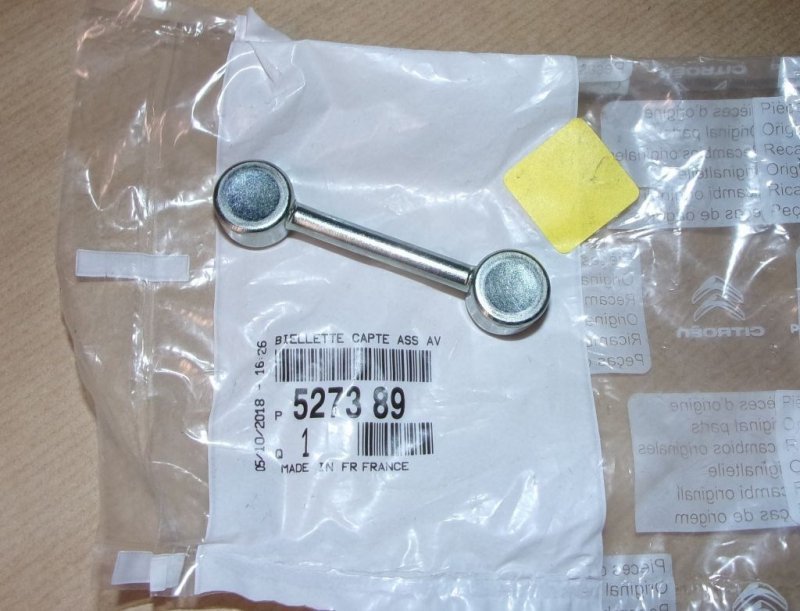 Original Tige pour le capteur de réglage des phares au xénon Peugeot 607 II , 527389 , 5273.89 