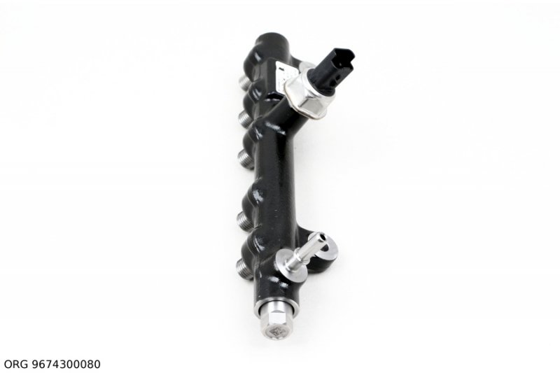 Rampe d'injection originale répartiteur de carburant incl. capteur diesel Peugeot Citroën 2.0 Blue HDI, 9674300080, 94675G, 28285170
