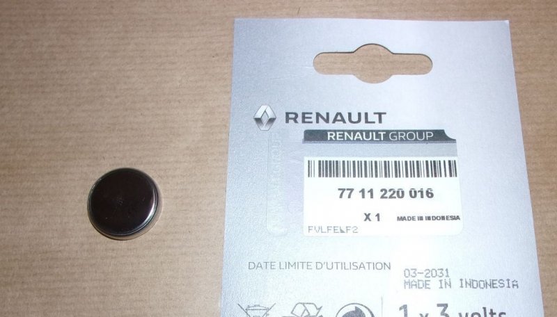 Original  Pile CR2032 , 7711220016