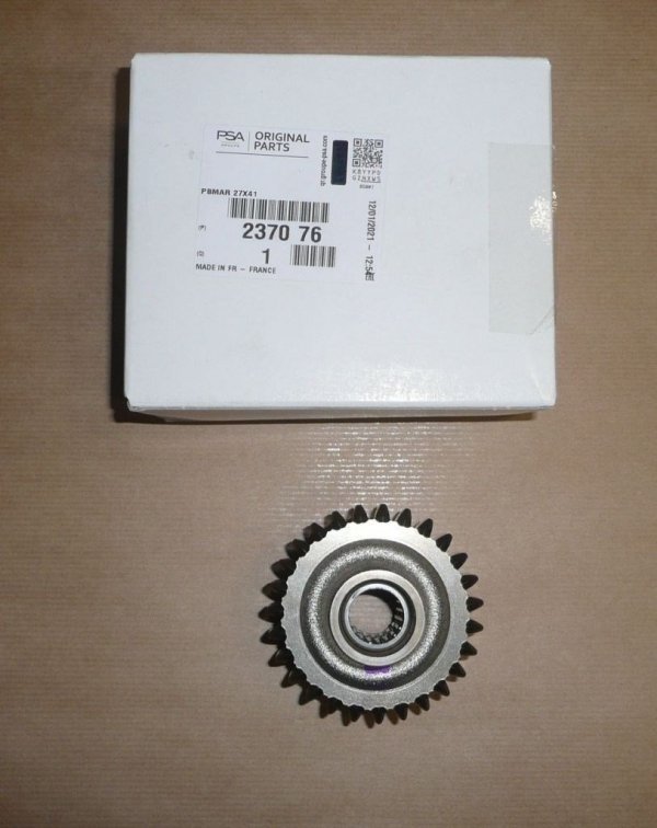Original pignon de marche arrière Citroen Peugeot Boxer,Ducato,Jumper 27 dents, 9670611780, 237076, 2370.76