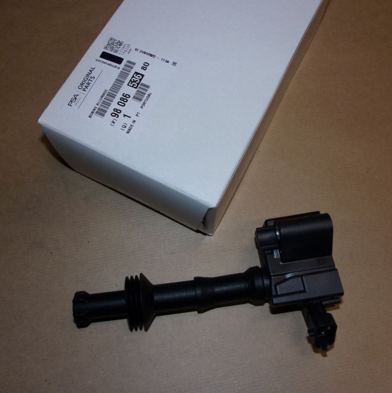 Bobine d'allumage Citroën C3, Citroën C4, Peugeot 208 1.2 12V THP, 9808653680, 9808653680,