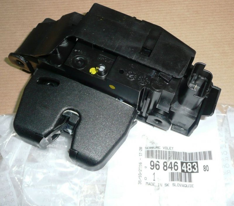 Original Serrure de coffre Citroën C3 Picasso, Citroën C5 (X7), Peugeot 308, 9684648380