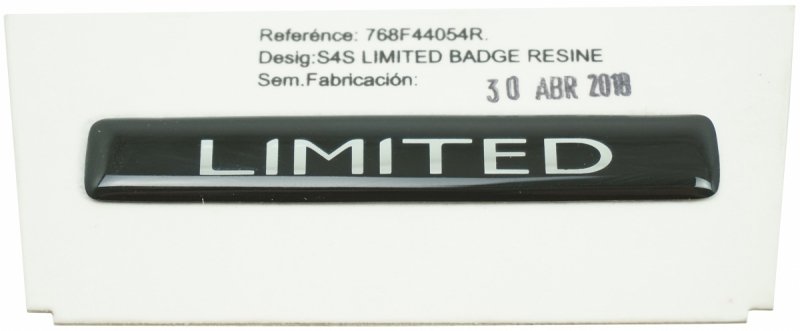 Pièce d'origine Emblème Logo Limited pour Renault , 768F44054R