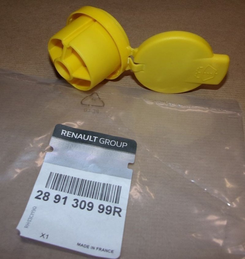 bouchon de réservoir de lave-glace Renault d'origine Mégane III / IV , 289130999R