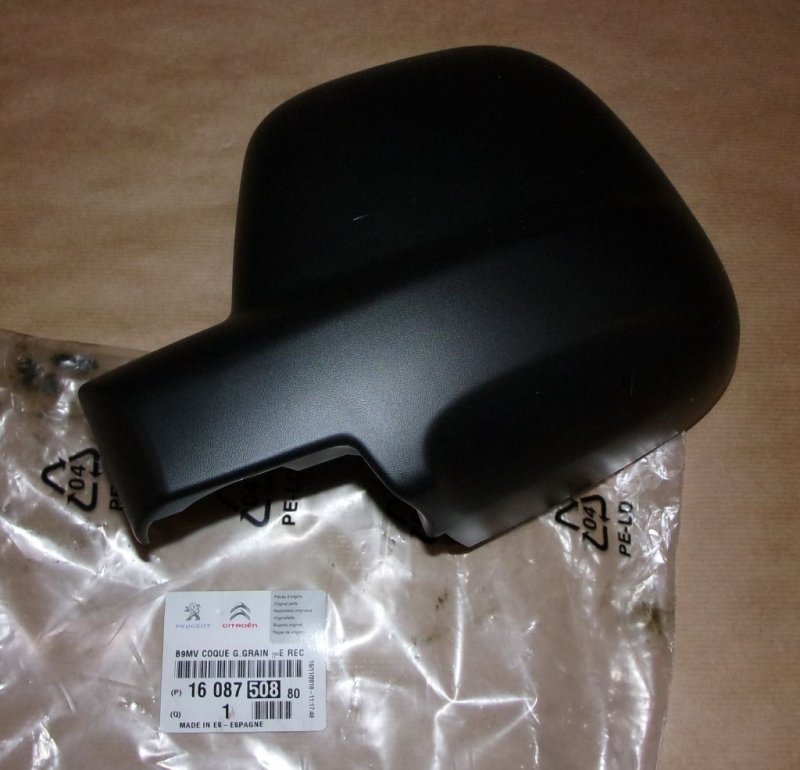 COUVERCLE DE RÉTROVISEUR CITROËN BERLINGO III GAUCHE =1679995480 CHANGEMENT DE RÉFÉRENCE. ,  1608750880