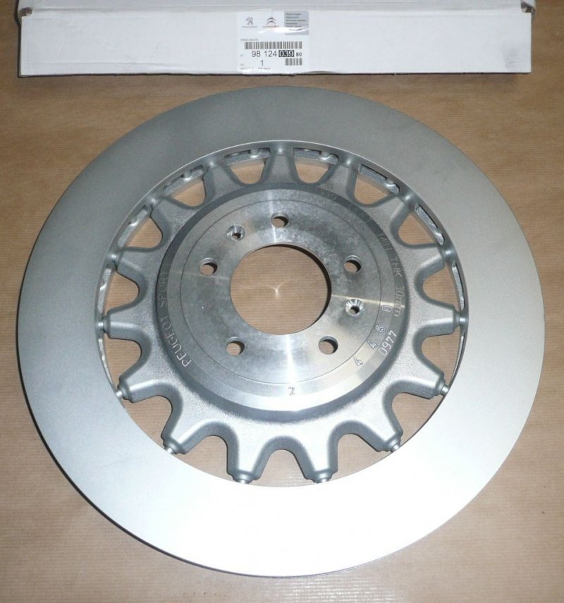 Disque de frein Peugeot 508, 308 II gauche, 9812403980, 9812403980,