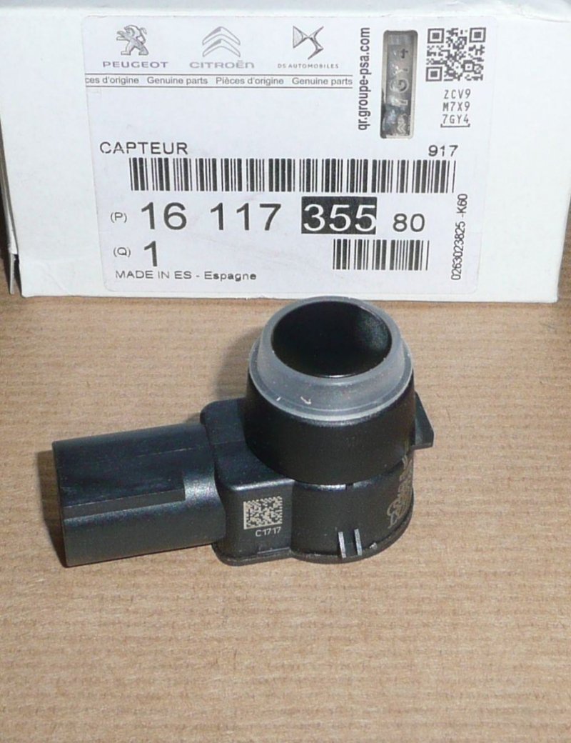 Capteur de stationnement CITROËN BERLINGO, PEUGEOT 307 CITROËN C3/C4 PICASSO, PEUGEOT PARTNER AVANT ET ARRIÈRE ,  1611735580