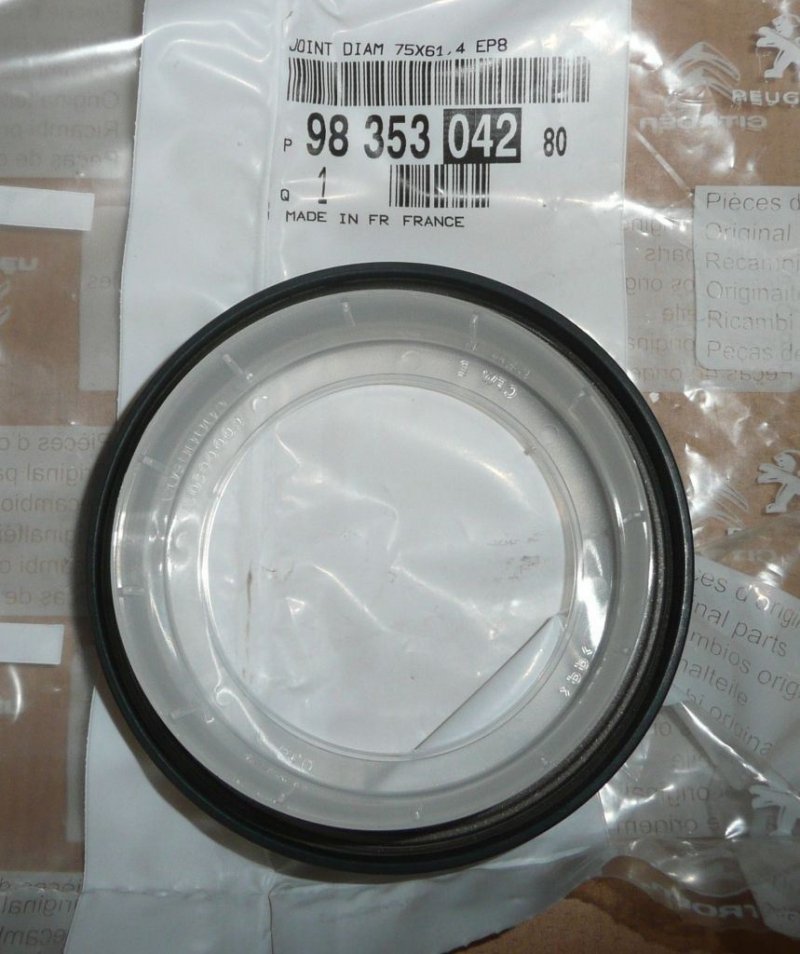 Joint de vilebrequin Citroën Berlingo III, 9835304280, 9835304280,