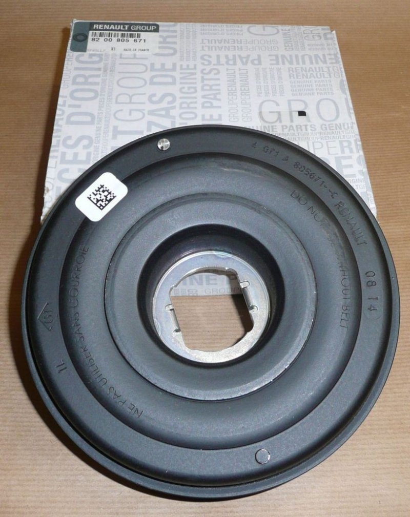 Original  Poulie de vilebrequin Renault Master III 2.3DCI , 8200805671