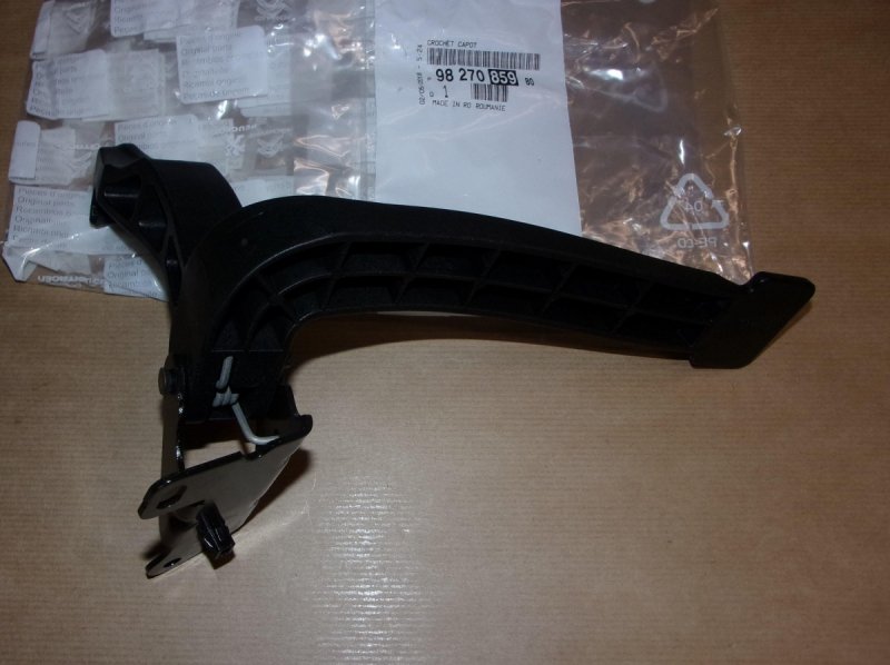  Crochet de capot Peugeot 3008 II, 5008 II, 9827085980, 9827085980, 