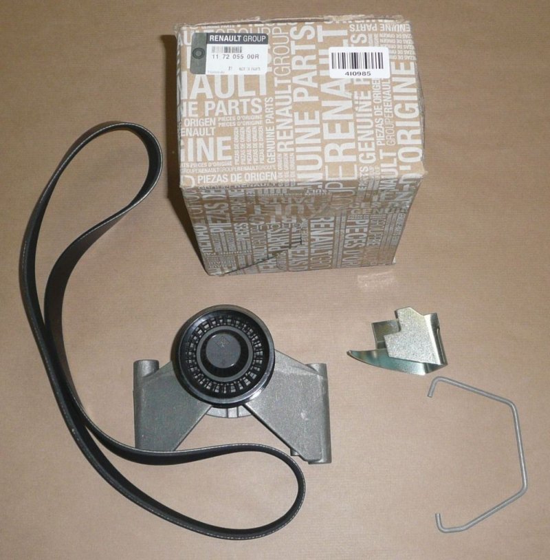 Ensemble de courroie d'alternateur Dacia Duster, 117205500R, 