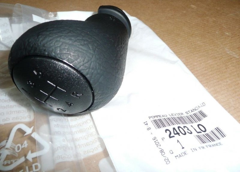 Levier de vitesse d'origine pommeau de levier de vitesse gris 5 vitesses Citroen Evasion Jumpy Peugeot Expert 806, 2403L0, 2403.L0