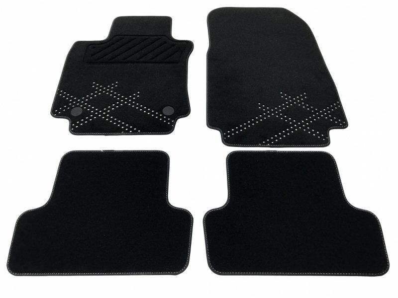 Original Jeu de tapis de sol en velours Pour Renault Clio IV , 8201606227