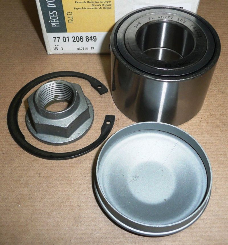 Original  Roulement complet arrière Renault Trafic II 2001/04 ,  7701206849