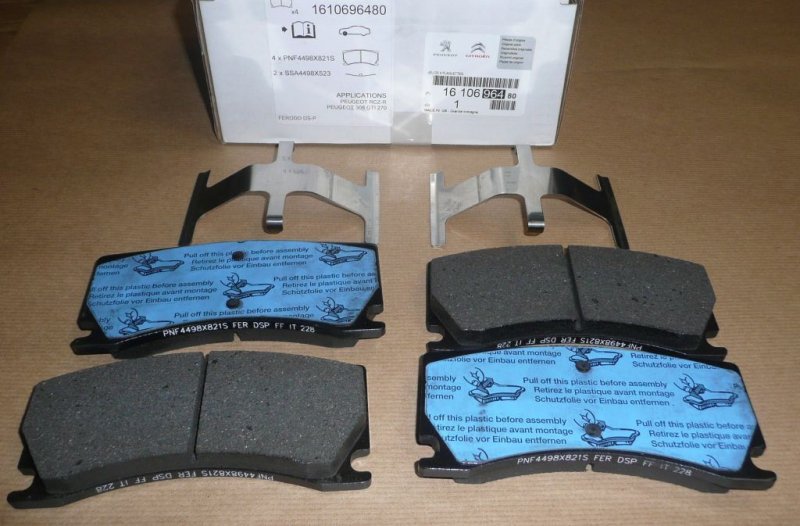 Original PLAQUETTES DE FREIN avant pour PEUGEOT 308 II 508 , RCZ , 1610696480