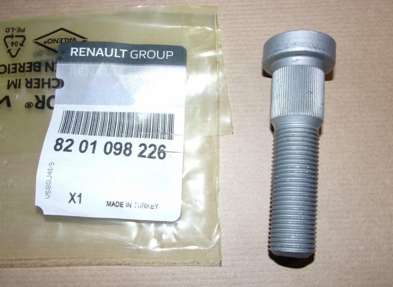 Original  Boulon de roue Renault Master III jumelées arrière , 8201098226